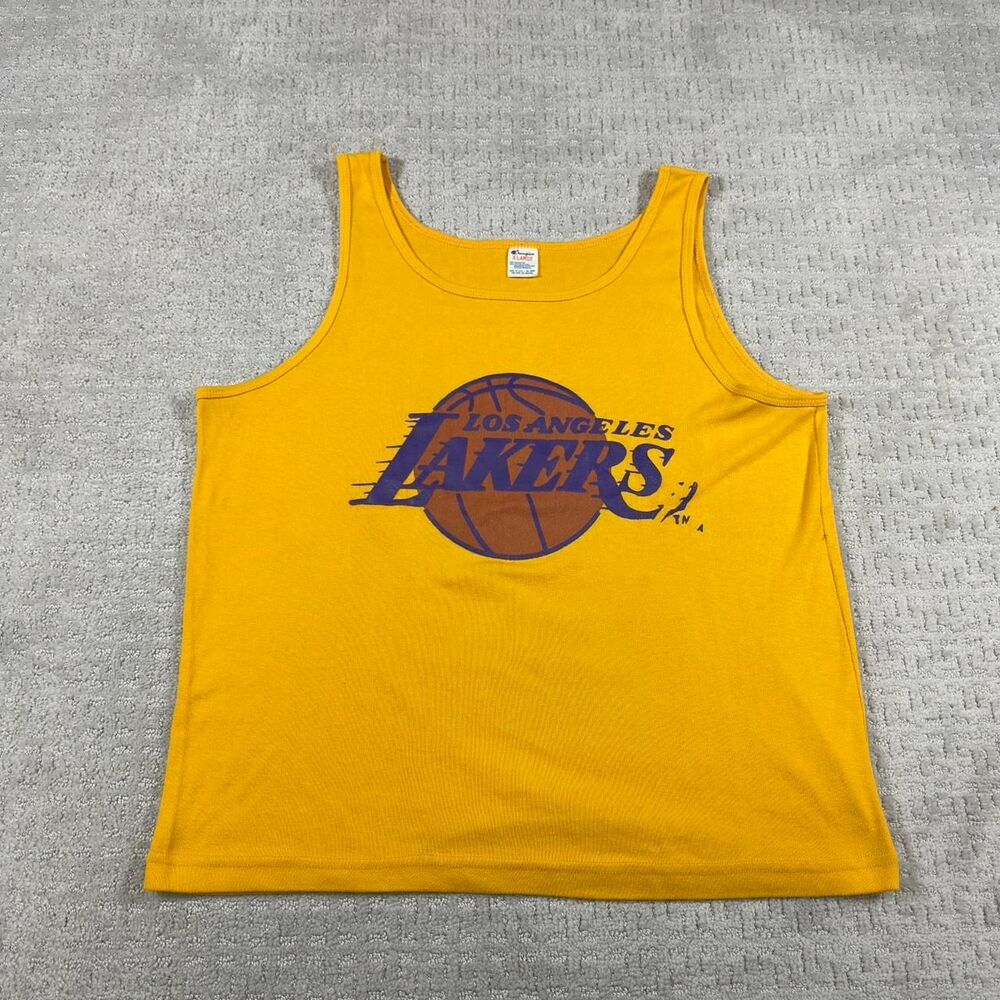 80s vintage Nba Men's Yellow Vest
